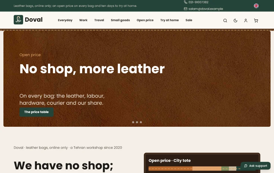 Doval — leather bags online
