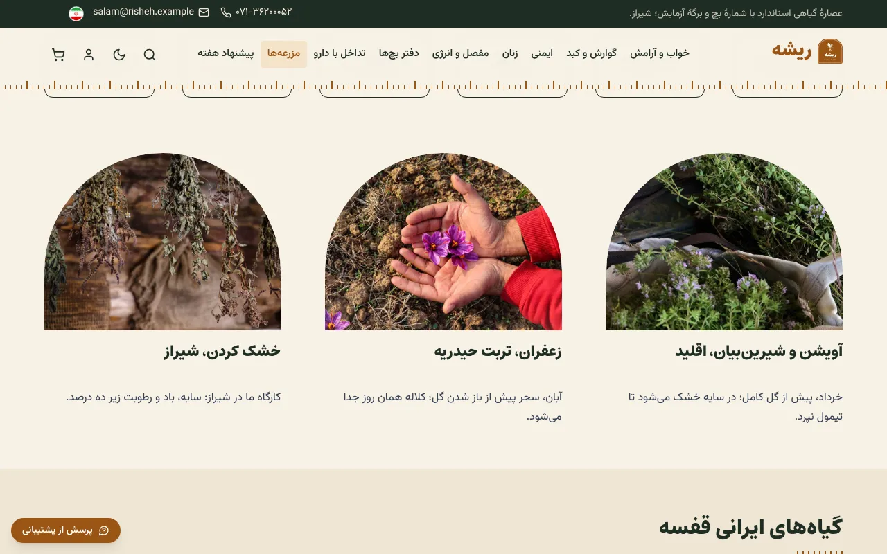 هر گیاه از کجا و کی