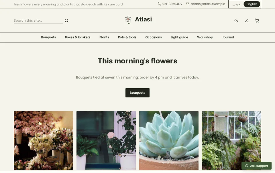 Atlasi — Blumen und Pflanzen