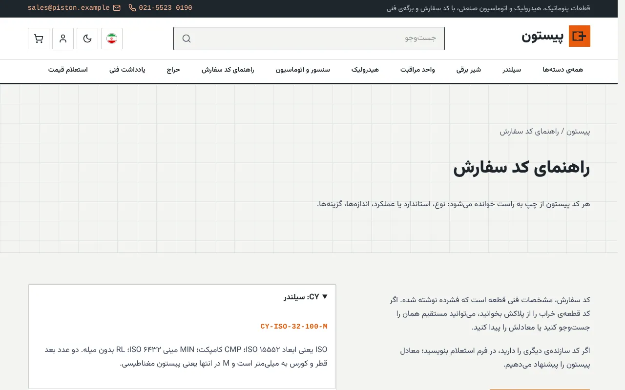 قطعه رو با کدش بفروش، نه با عکسش