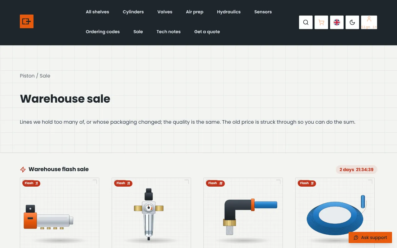 An hourly sale that starts and ends by itself