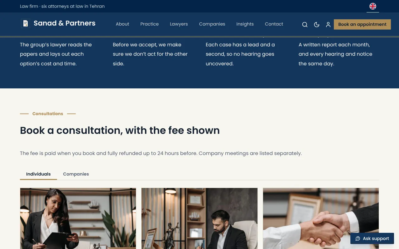 People and companies, each with their own services