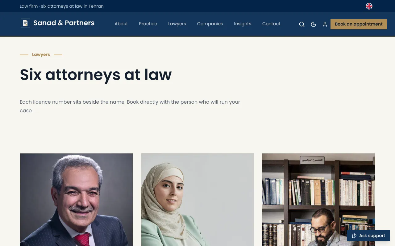 Clients choose their own lawyer