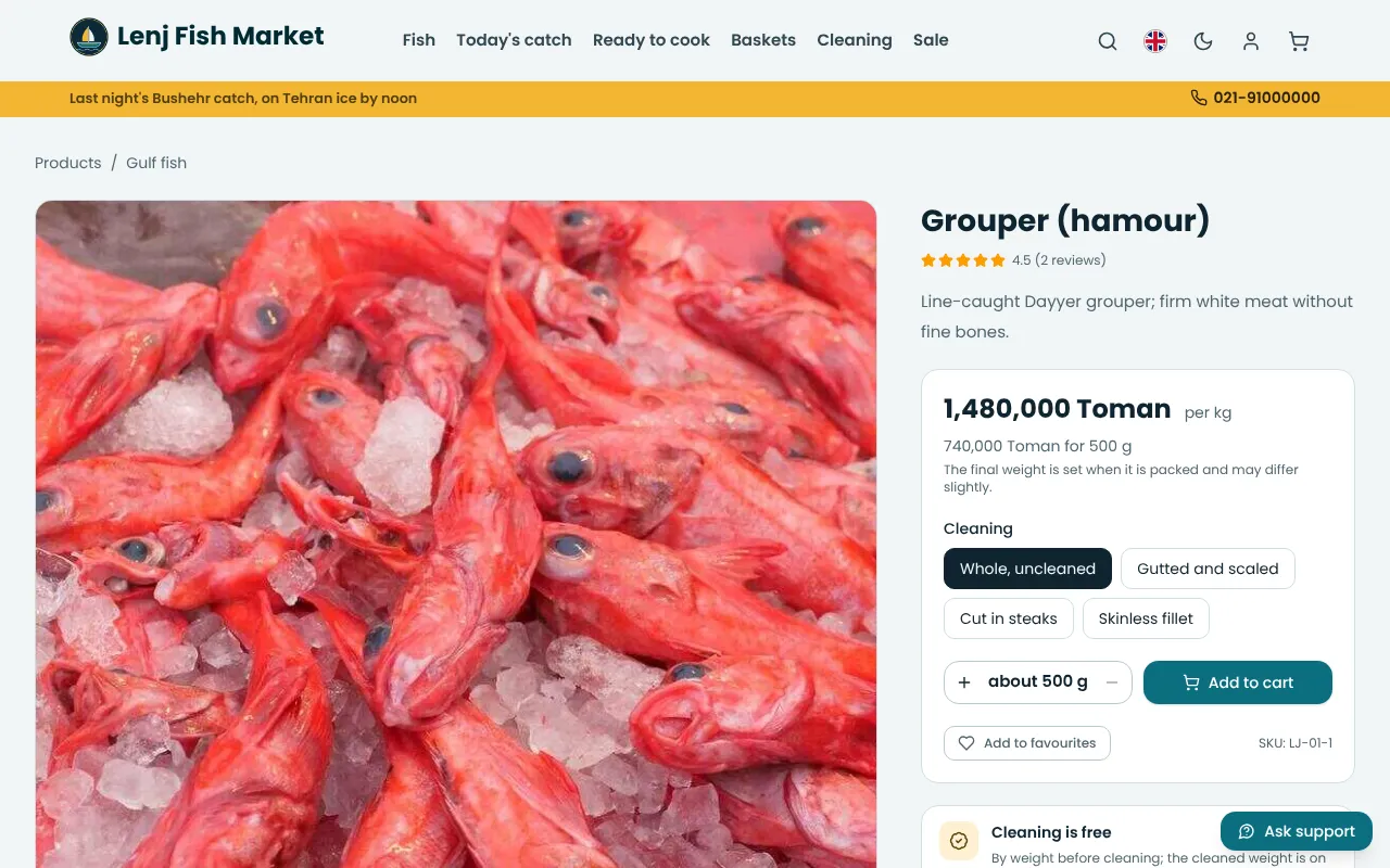 Jeder Fisch so, wie der Kunde ihn will