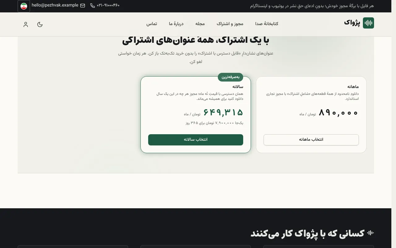 اشتراک ماهانه و سالانه برای کسی که زیاد دانلود می‌کنه